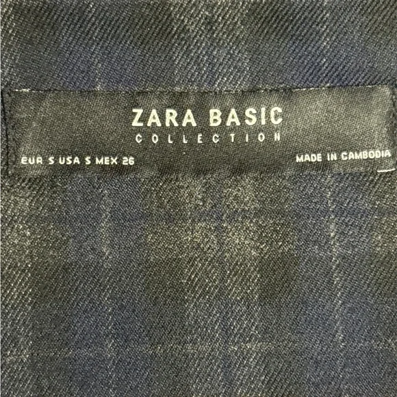 Zara Plaid Bell Sleeve Jacket - Picture 3 of 4